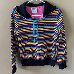 Women’s Maine striped hoodie. Size Medium